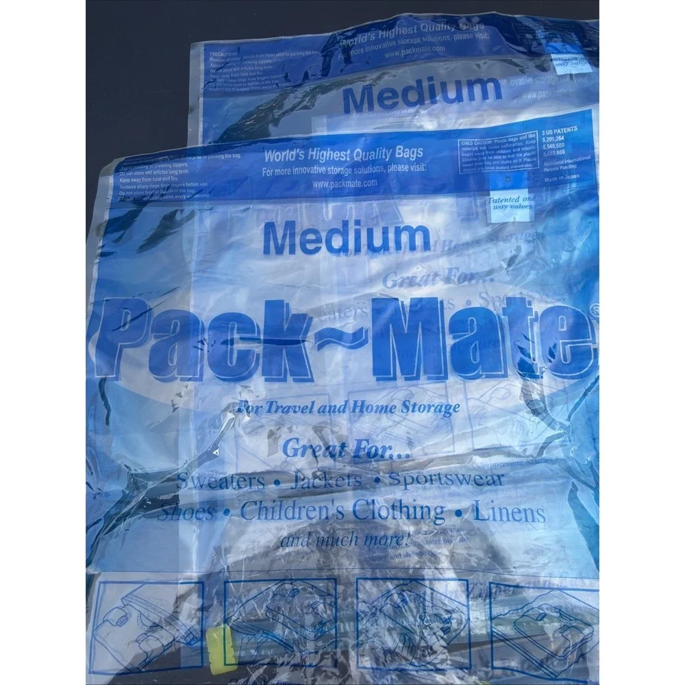 Packmate Travel Roll Storage Bag BRAND NEW 14.5x19 Size Medium Lot Of 4